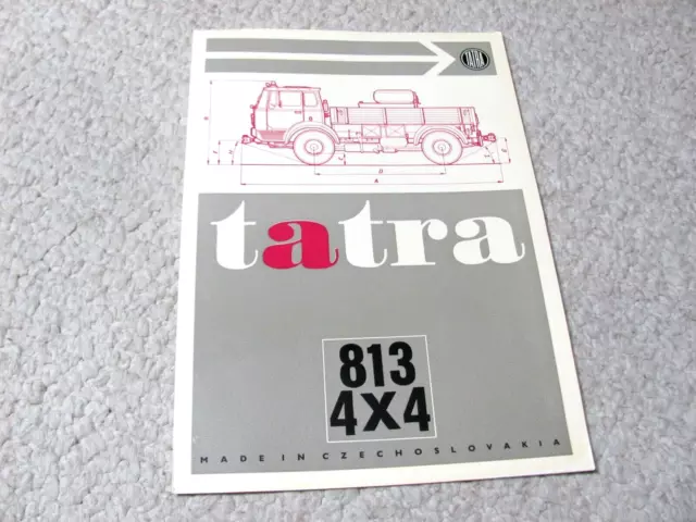 1970's TATRA 813 4X4 (CSSR) SALES BROCHURE