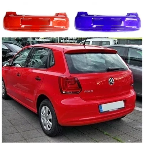 VW Polo 6R 2009-2014 hinten Stoßstange in Wunschfarbe lackiert, NEU!