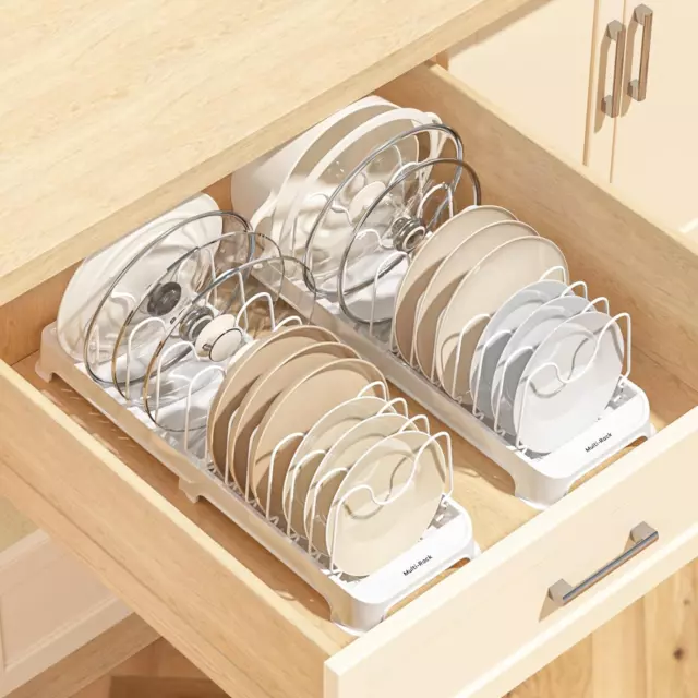 Expandable Cutting Board Racks Pot Lids Holders Pans Organizer Racks Bakeware Pl 3