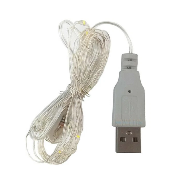 5M 50led USB Fairy Light Copper Wire String Strip Party Wedding Garland Decor 3