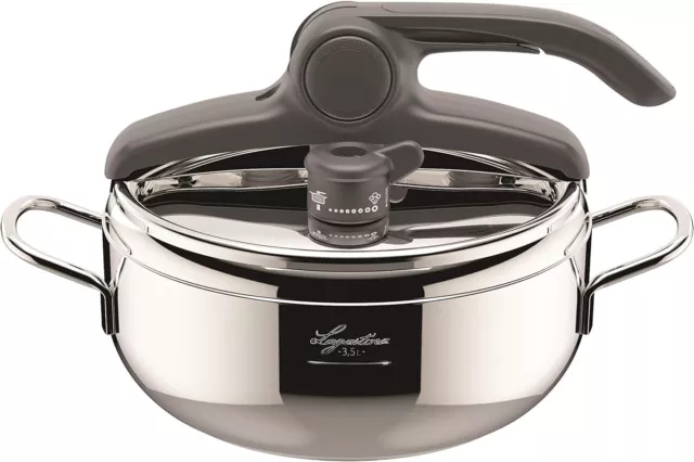 Lagostina Irradial Control Lagoeasy'UP Pentola a Pressione 3.5 L in Acciaio Inox