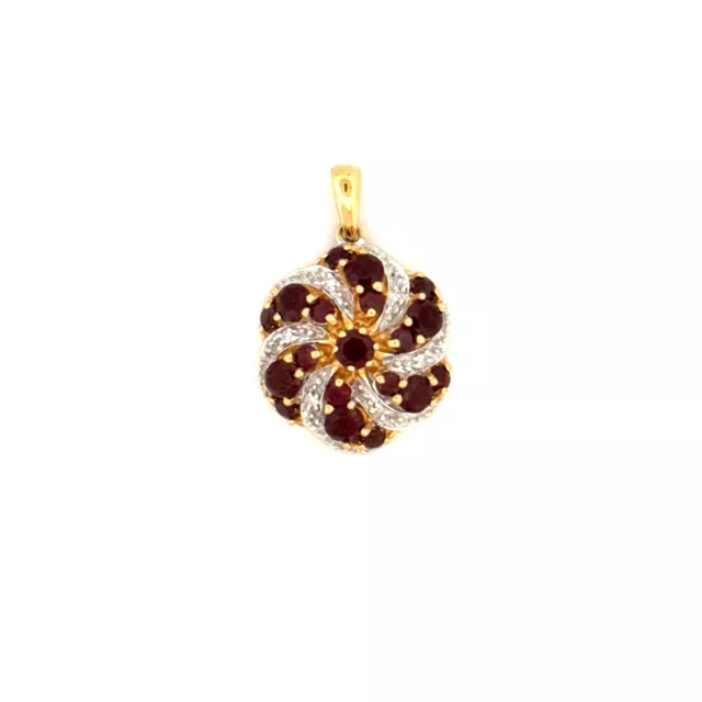 Pendentif Or Jaune 18 k Diamants