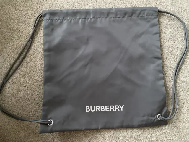Brand New Authentic Burberry Dust Bag Pouch Storage Fabric Travel Pouch Backpack