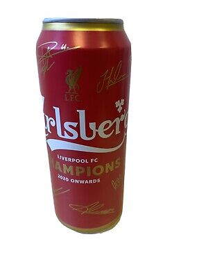 2 x Ltd Edition Liverpool Premier League Champions 2020 lattine vuote no alcool 