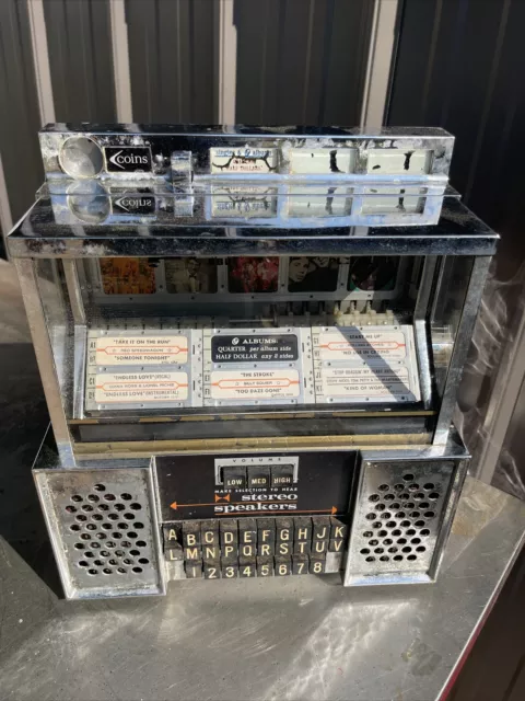 Seeburg Stereo Consolette Wallbox Jukebox Vintage Original  Sold As Is For Parts