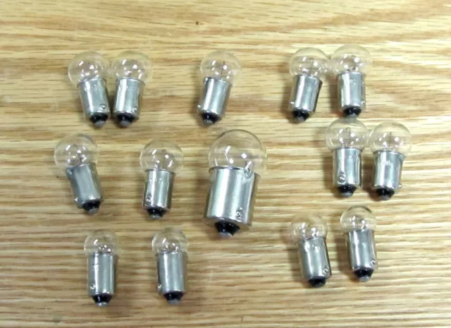 1955 1956 CHEVY DASH MINIATURE BULBS set of 14 , NEW