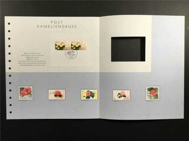 Germany Art-Edition 2004/25 Flora Kamelien Flowers Camellia Unissued Drafts!!