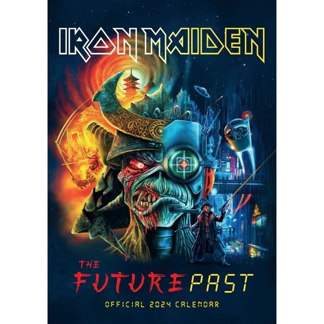 2024 CALENDAR IRON Maiden Month to View A3 Wall Hanging Rock Band