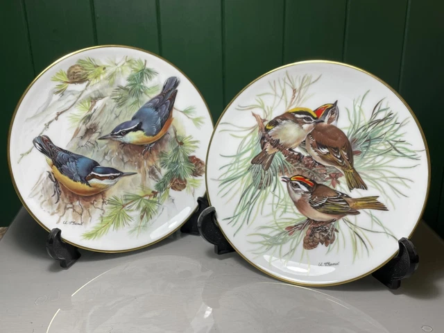 PAIR OF TIRSCHENREUTH Wwf Firecrest Corsican Nut Hatch Birds pair-of-tirschenreuth-wwf-firecrest-corsican-nut-hatch-birds