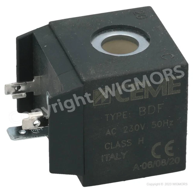 Coil CEME B6 230V AC for valves normally closed, Spule, cewka, bobina, bobine