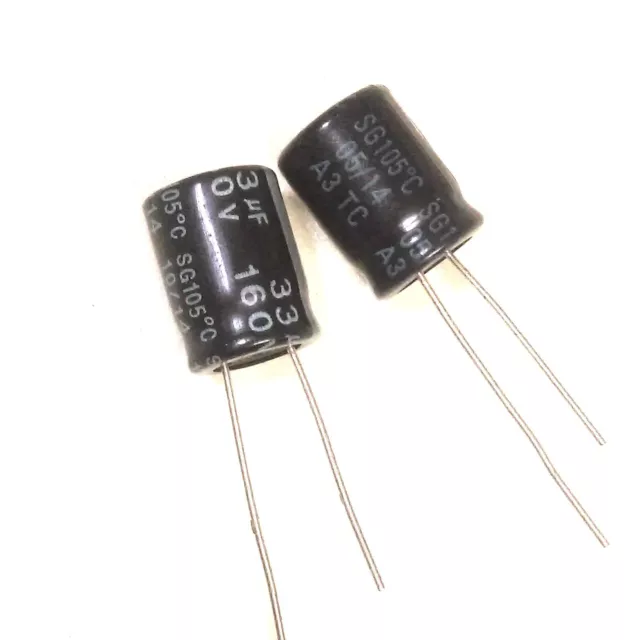 20pcs 160v 33uf 160volt 33mfd 105c aluminum electrolytic capacitor 10×13mm