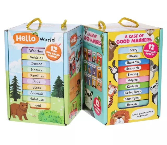 Good Manners And Hello World 24 Educational Mini Books , Sweet Cherry , Read