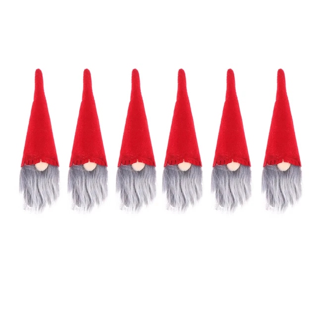 6 Pcs Krippendekoration Champagnerflaschenabdeckung Weinflasche Weihnachtsdeko