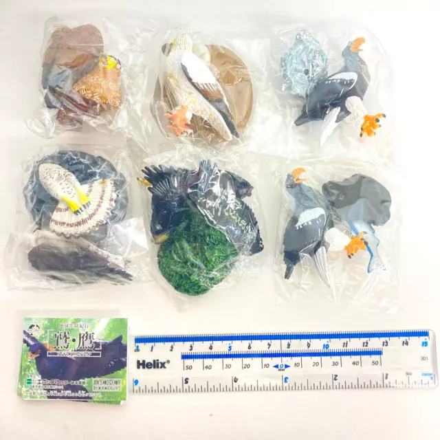 Epoch Capsule Collection Eagle Hawk Mini Figure Set of 6 including secret Japan