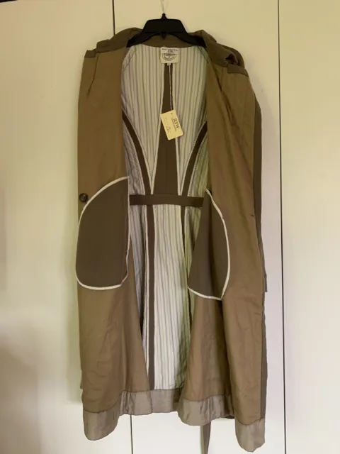 NWT Vintage Nigel Preston Tercey Trench Coat Size M Medium New With Tags