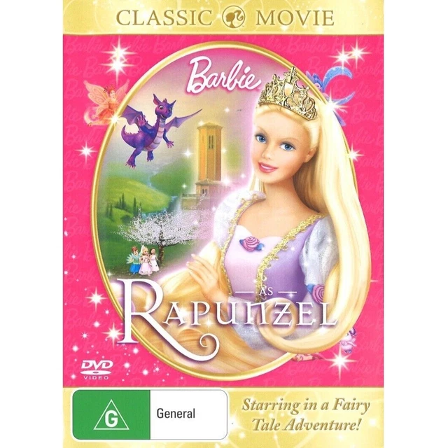 BARBIE AS RAPUNZEL DVD 2001 PAL Region 2 4 Classic Animated Movie SEALED 14.95 PicClick AU