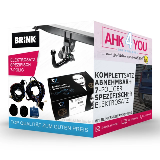BRINK AHK für Fiat Tipo Limousine ab 16 vert. abnehmbar + 7-pol ERICH ES SPEZ
