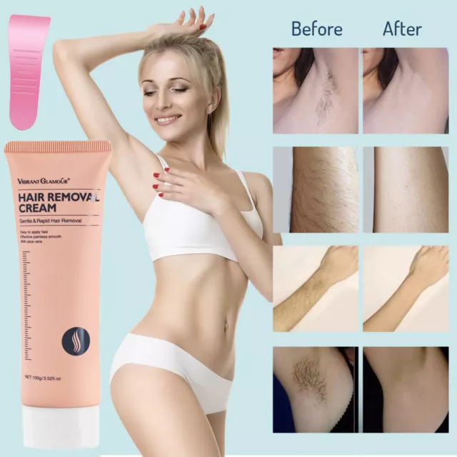 2X Permanent Hair Removal Cream Painless Stop Body Hair Growth Inhibitor Remover 2