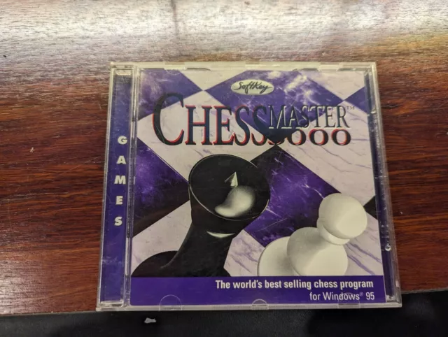 VTG THE CHESSMASTER 3000 Big Box PC Chess Game MS DOS Windows 95