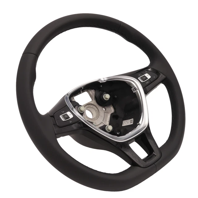 FURREN Couvre Volant Voiture Pour VW Caddy 2004-2020 2021 2022 2023 2024, Antidérapant Respirant Souple, Couvre Volant Cache Protege Volant Voiture Caches De Volant Accessoire Voiture,D-4