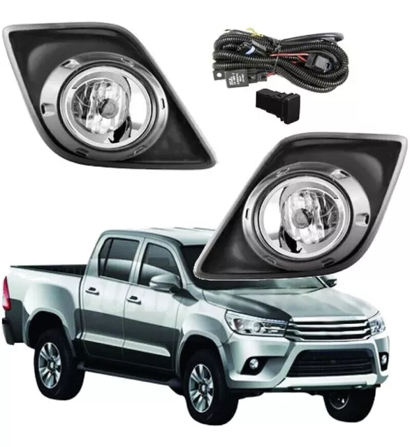 Car Fog Lights Driving Lamp For Toyota Hilux Vigo 2015- 2017