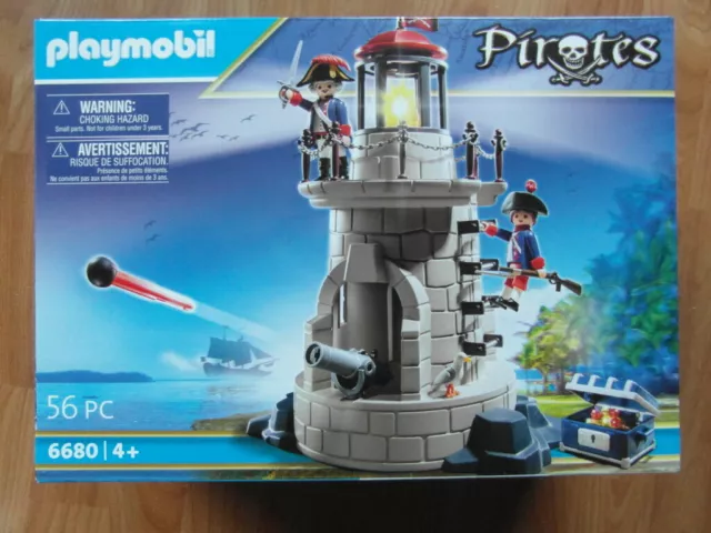 Playmobil 6680 Pirates Soldatenturm Mit Leuchtfeuer Neu & Ovp