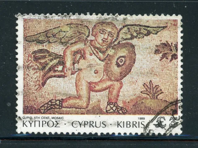 CYPRUS 751 SG770 Used 1989 £3 Definitive Cupid Hunting CV$14