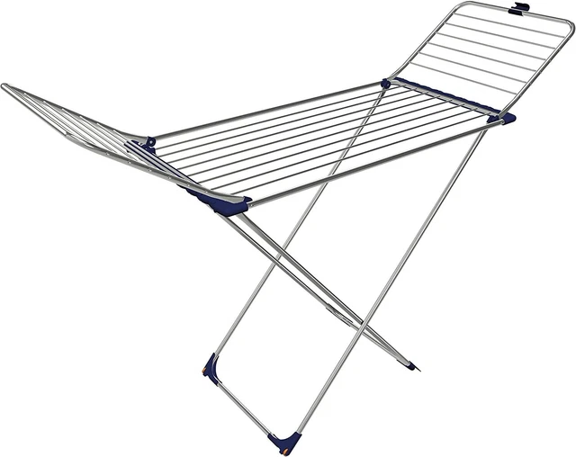 Gimi Max Stendibiancheria da Pavimento in Acciaio Inox e Alluminio, Spazio di st