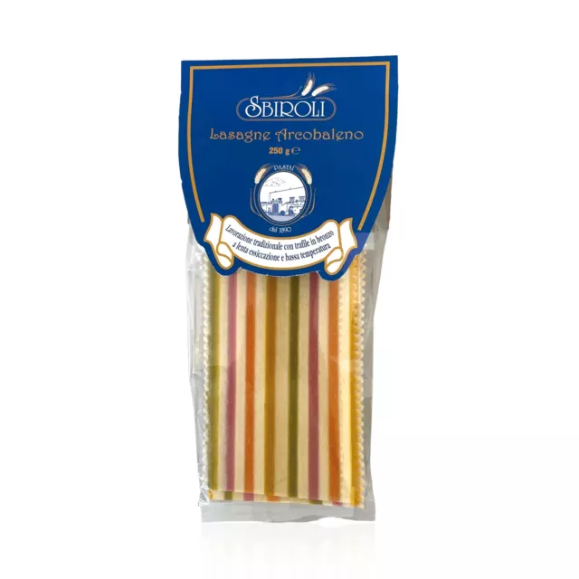 Sbiroli Lasagne Arcobaleno - bunte Lasagneplatten 250g