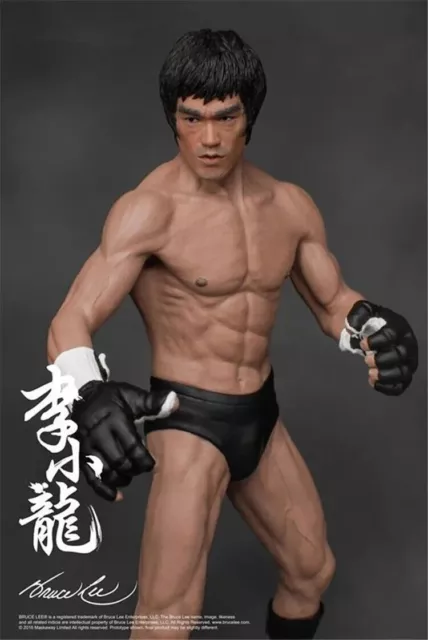 Bruce Lee Action Figure 19cm Fighting Version Collectible Model Toy Figure Boxed