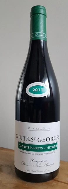 Nuits Saint Georges 1er Cru, Domaine GOUGES, CLOS DES PORRETS ST GEORGES 2011