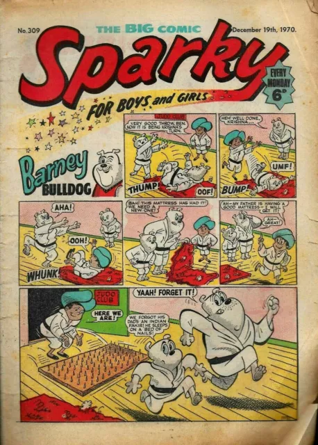 SPARKY No 309 19th December 1970 RARE EDITION FROM THE GOLDEN AGE OF COMICS [ND]