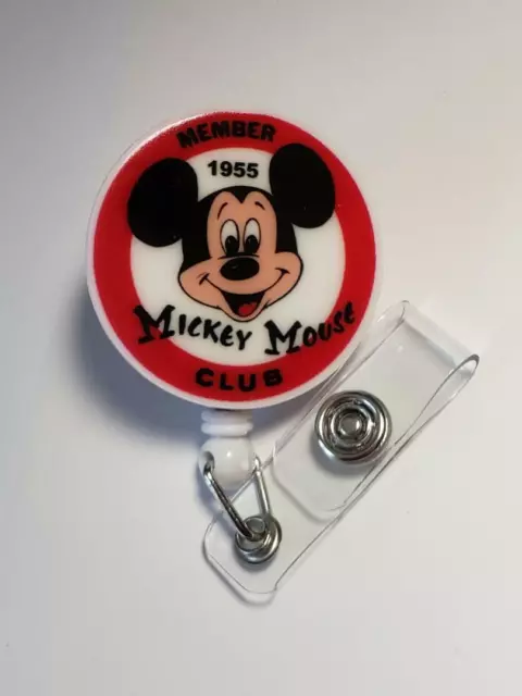 MICKEY MOUSE NERD Disney Badge Reel, Teacher, Nurse, ID Badge