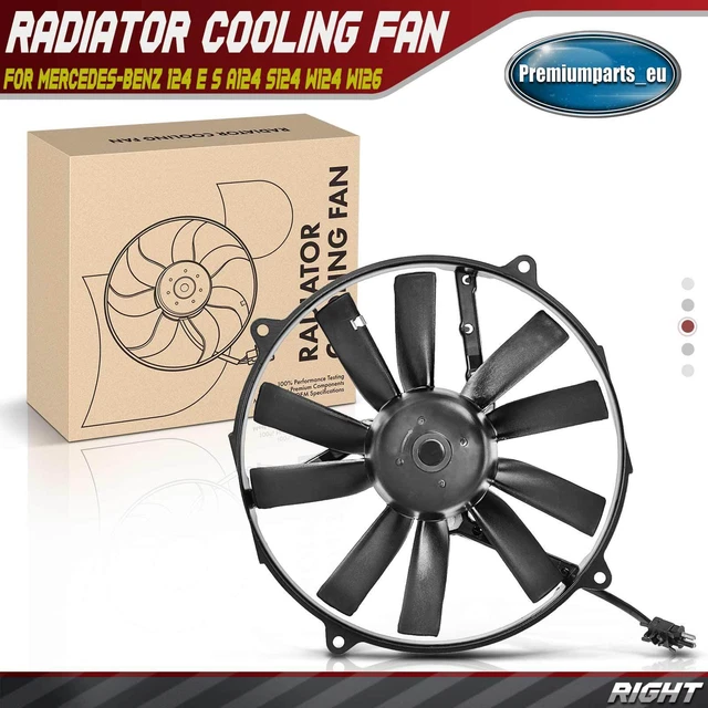 RADIATOR COOLING FAN Right for Mercedes-Benz 124 E S-Class A124 S124 ...