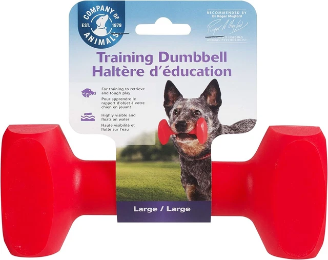 COMPANY OF ANIMALS Training Dumbbell for Dogs, Size Large, Best Dog Training Eq