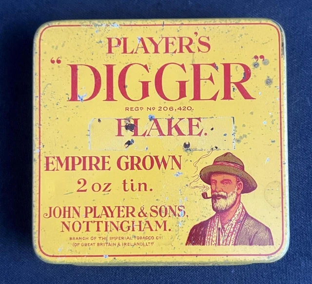 PLAYERS DIGGER FLAKE EMPIRE GROWN TOBACCO SMOKING VINTAGE TABACCONIST ...
