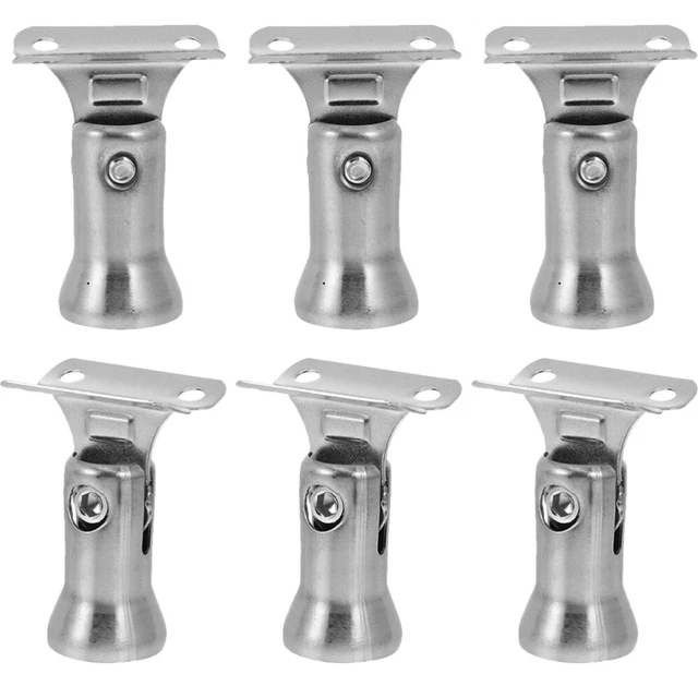 6 Pcs Handrail Holder Stairs Stair Railing Decker Stainless Steel