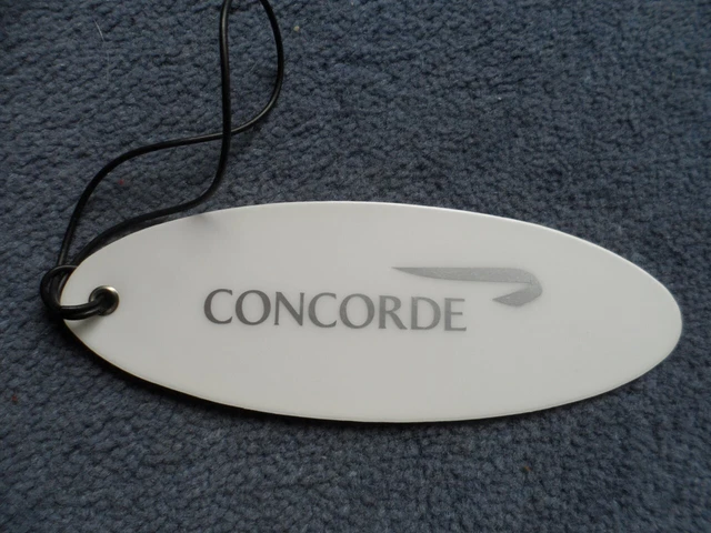 British Airways Concorde White Luggage Tag Rare Lot 6