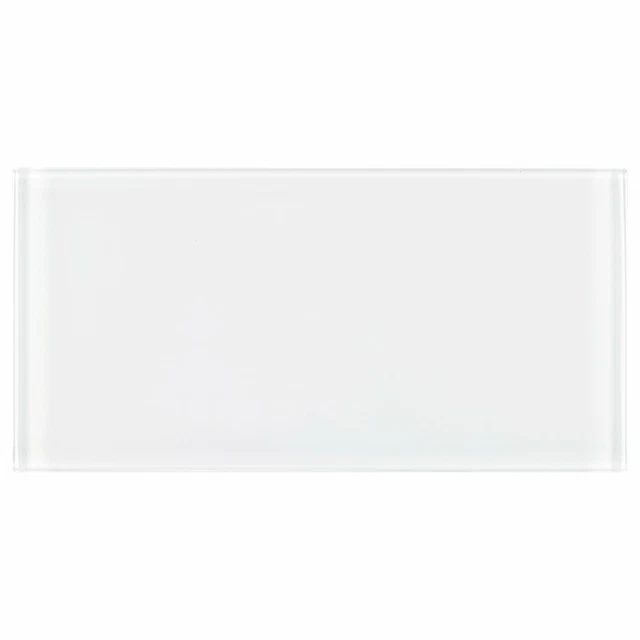 Modern 4X8 White Subway Glossy Glass Tile MTO0651