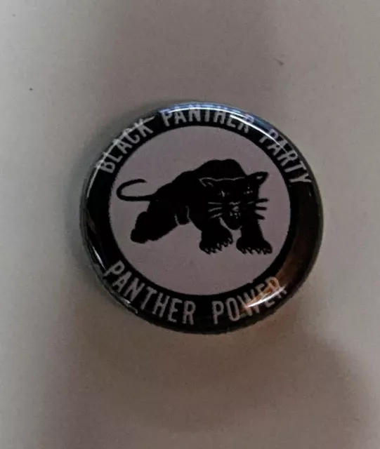 WOW! vintage Pinback Civil Rights Black Panther Power Party Political Button pin