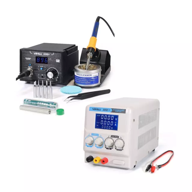 The Reliable 939D+ Soldering Station Bundled with YIHUA 305D-IV Regulated DC ...