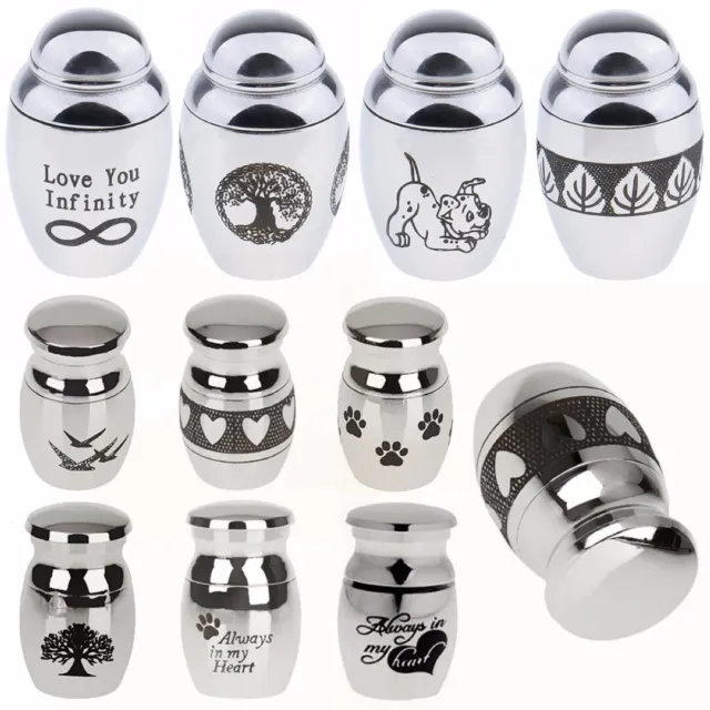 Mini Urn For Ashes Cremation Memorial Keepsake Container Jar Stainless Steel K