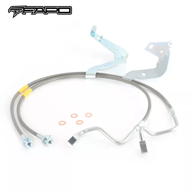 FAPO Front 4-6" Extended Brake Lines For Ford F-250 F-350 Super Duty 2008-2015
