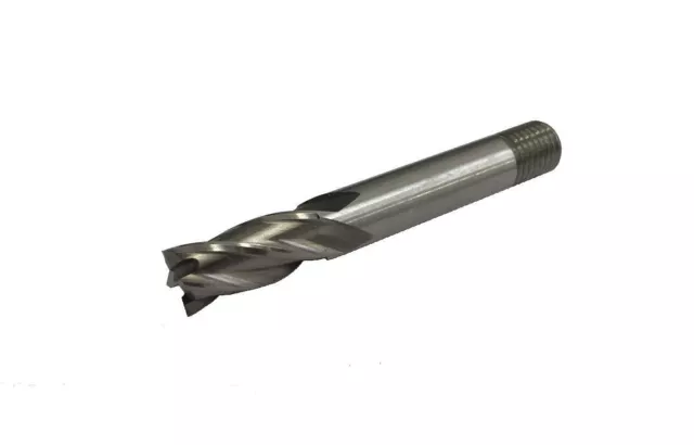 Rdgtools 4 Flute Endmill (Threaded Shank) 12Mm Diameter Milling Cutter