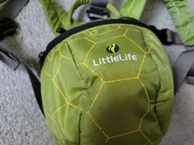 Little Life Littlelife Rucksack mit Elternzügeln und Regenhaube grüne Schildkröte