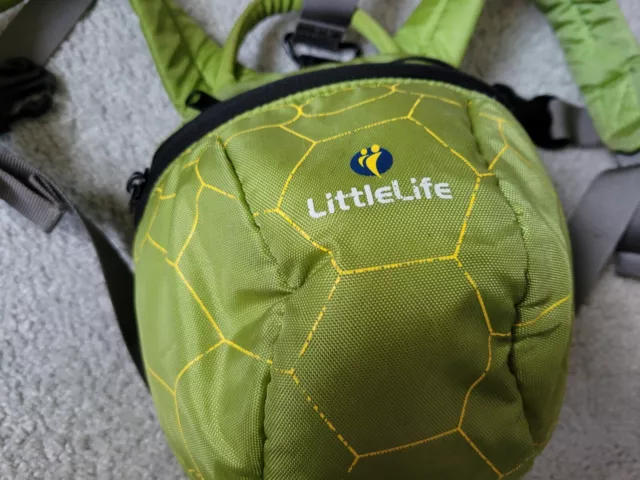 Little Life littlelife Backpack With Parent Reins and rain hood Green Turtle