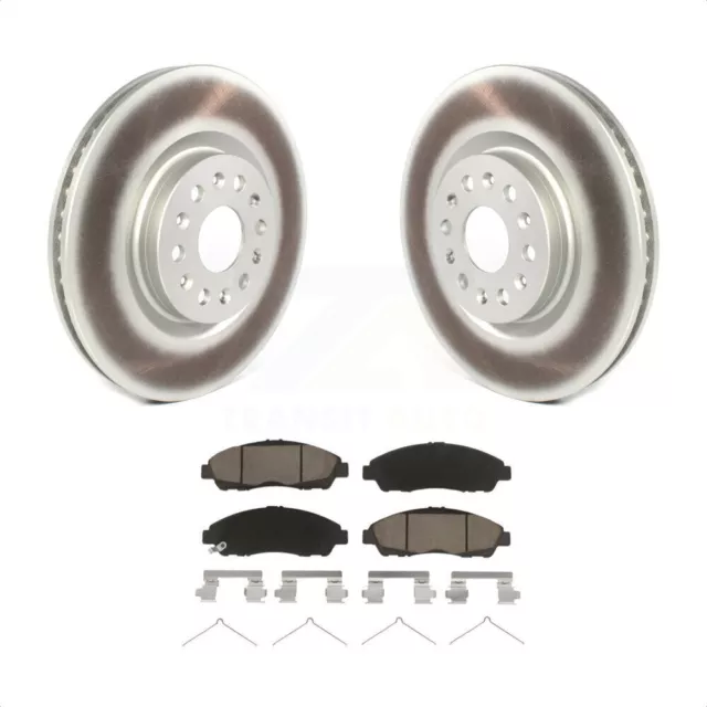 Coated Disc Brake Rotor Ceramic Pad Front Kit For Cadillac XT5 Buick Enclave XT6