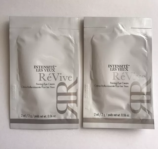 LOT OF 2- ReVive Intensite Les Yeux Firming Eye Cream 2 ml .06oz Each