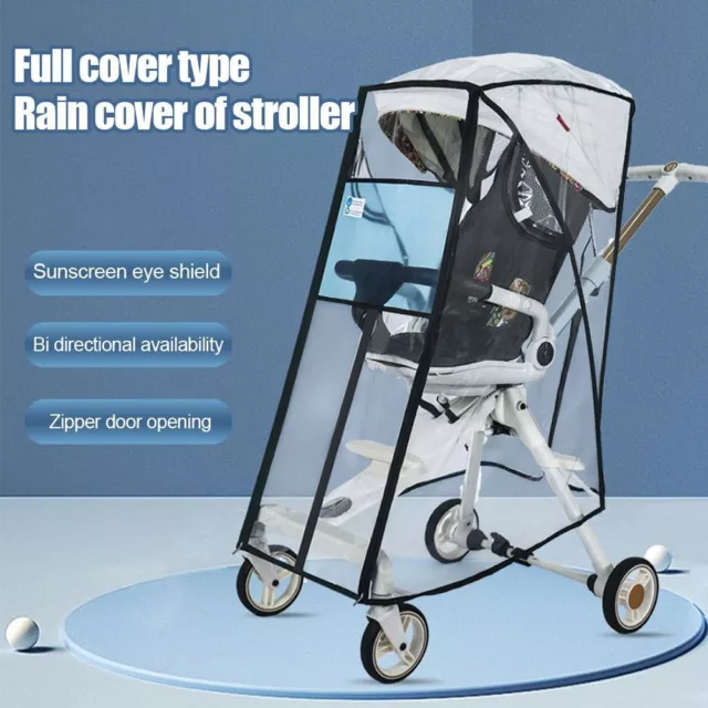 Stroller Portable Windproof Cover Rain Cover Stroller Rain Cover Anti-droplet