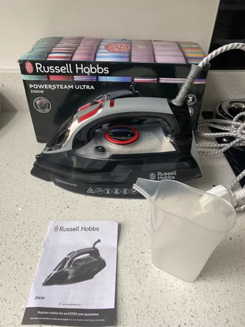 Russell Hobbs Powersteam Ultra 3100 W Vertical Steam Iron 20630 - Black and Grey